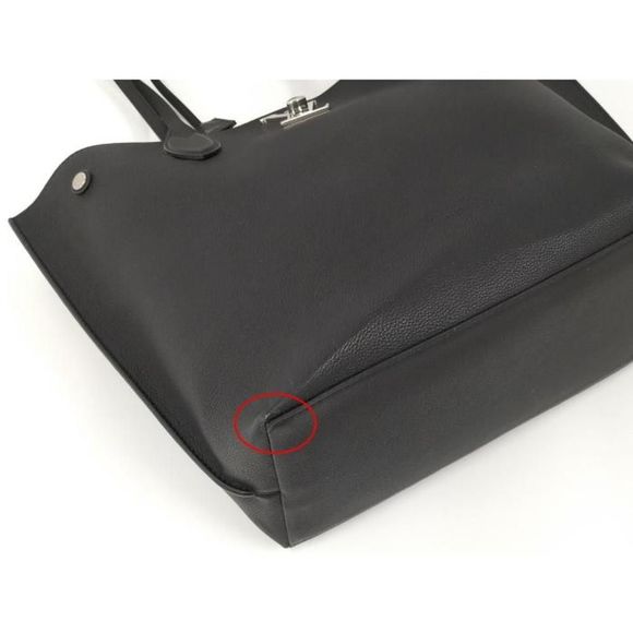 Louis Vuitton LockMe Go Tote Bag Leather Noir Black - Picture 4 of 9